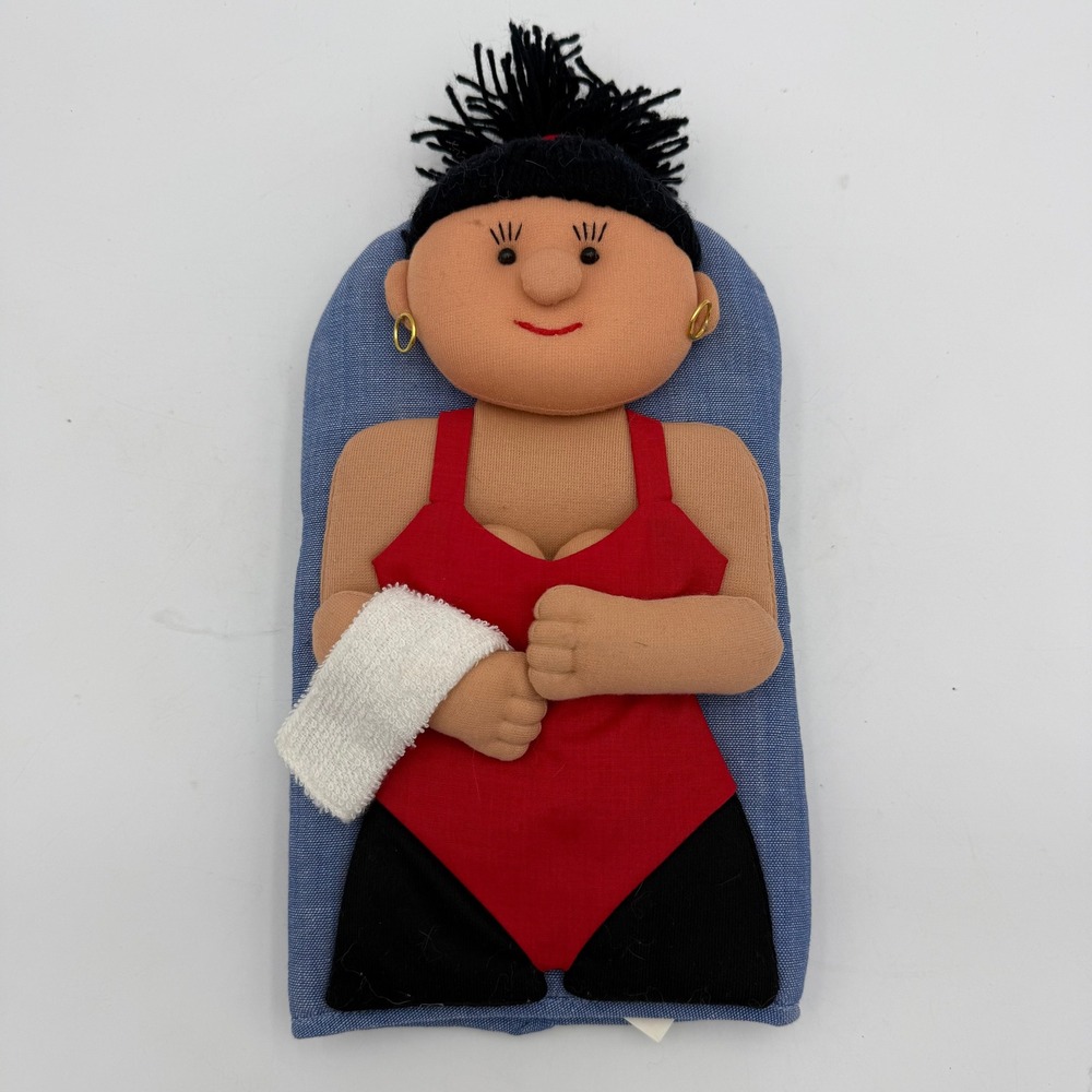 Hotmittking Novelty Oven Mitt Woman in Red Swimsuit 3D Padded Kitchen Glove
